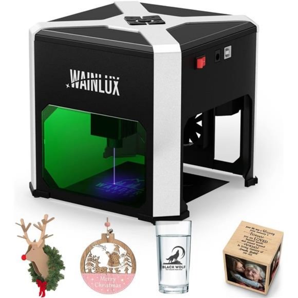 Laser Engraver WAINLUX K6 Pro, 3000mW Laser Engraving Machine, 0.05mm Accuracy